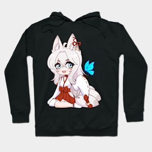 Chibi neko kitsune girl Hoodie